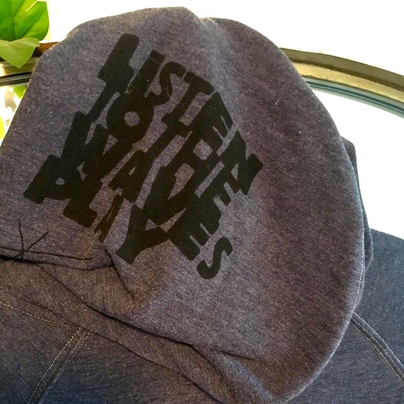 Blue “On the Beach Again” Jacket w/hoodie - Picture 4 of 7